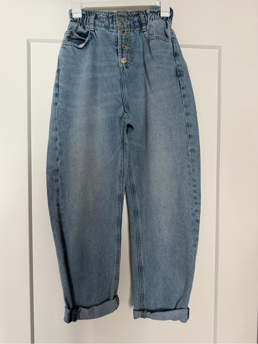 Zara Light Blue Boyfriend Jeans